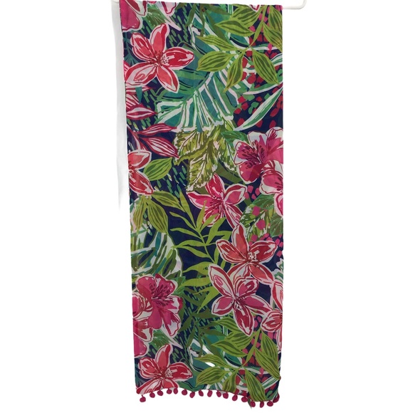 🎉HP🎉 Pappagallo Pink Sand Tropical Scarf Wrap - Picture 3 of 8